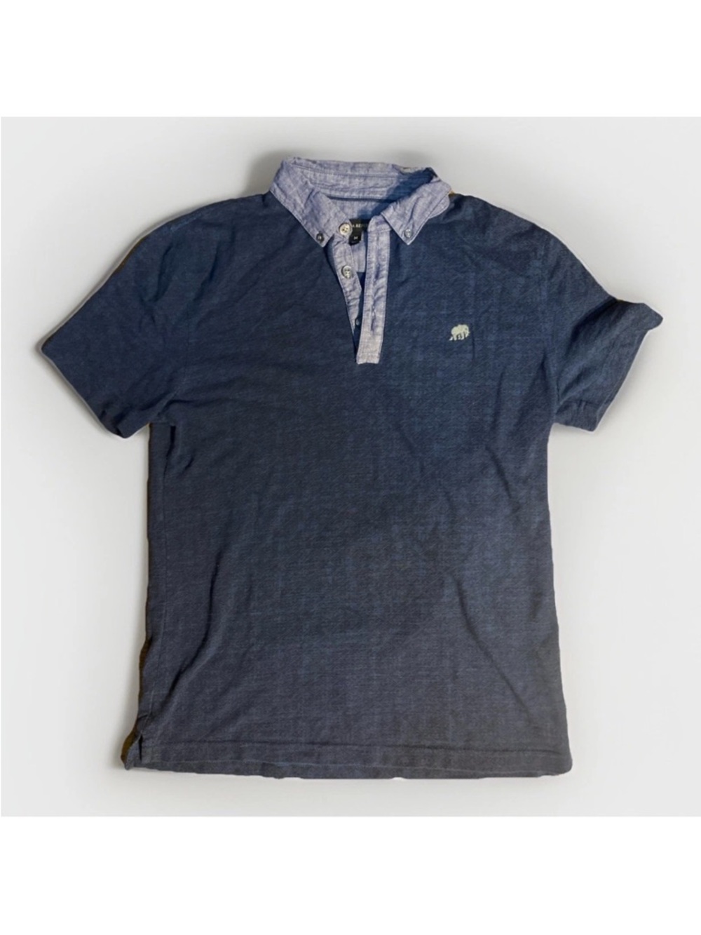 Banana Republic Navy Blue Men’s M Polo Shirt Elephant Logo Short Sleeve